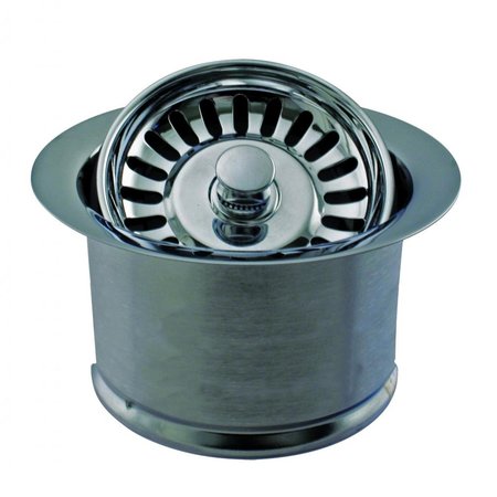 WESTBRASS InSinkErator Style Extra-Deep Disposal Flange and Strainer in Satin Nickel D2082S-07